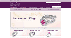 Desktop Screenshot of myloveweddingring.com