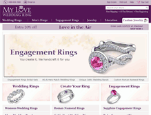 Tablet Screenshot of myloveweddingring.com